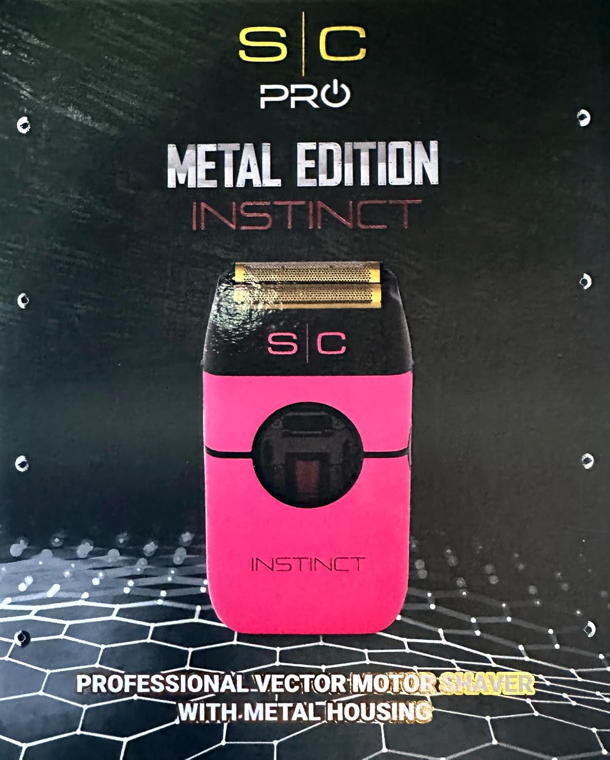 Stylecraft Instinct Doppelfolienrasierer Schwarz/Pink Metal Edition