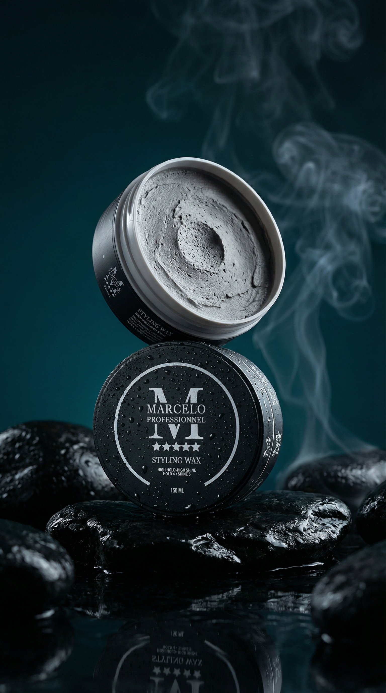 Marcelo Styling Wax 150ml - Zusätzliche Haarkontrolle, Super Glänzend,  - Unisex-Gebrauch