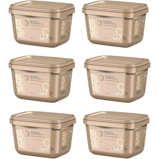 Schwarzkopf Professional - Blond Me Premium Lightener 9+ poeder Comp. Premium 450 g Lightener 9+ - 6 stuks