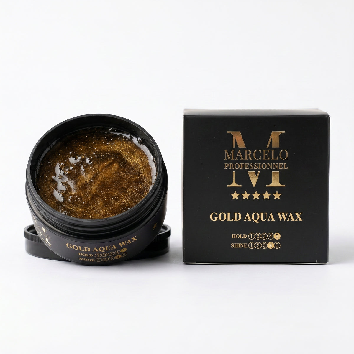 3X MARCELO AQUA WAX Maxximum Shine - Ultra Strong Hold
- Angenehm frisch parfüm Duftend
- Sorgt für perfekten Halt und Glanz
- Ist leicht auszukämmen