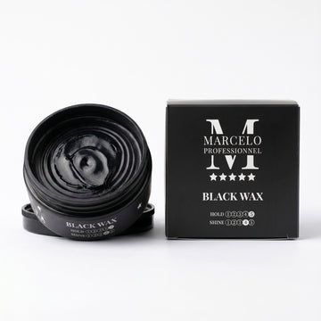 3x MARCELO BLACK WAX HAARFARBE-WACHS (COLOR HAIR WAX) SCHWARZ 150ml