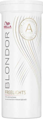 Wella Blondor Freelights Weißes Blondierpulver 400g für freihändige Aufhellungstechniken