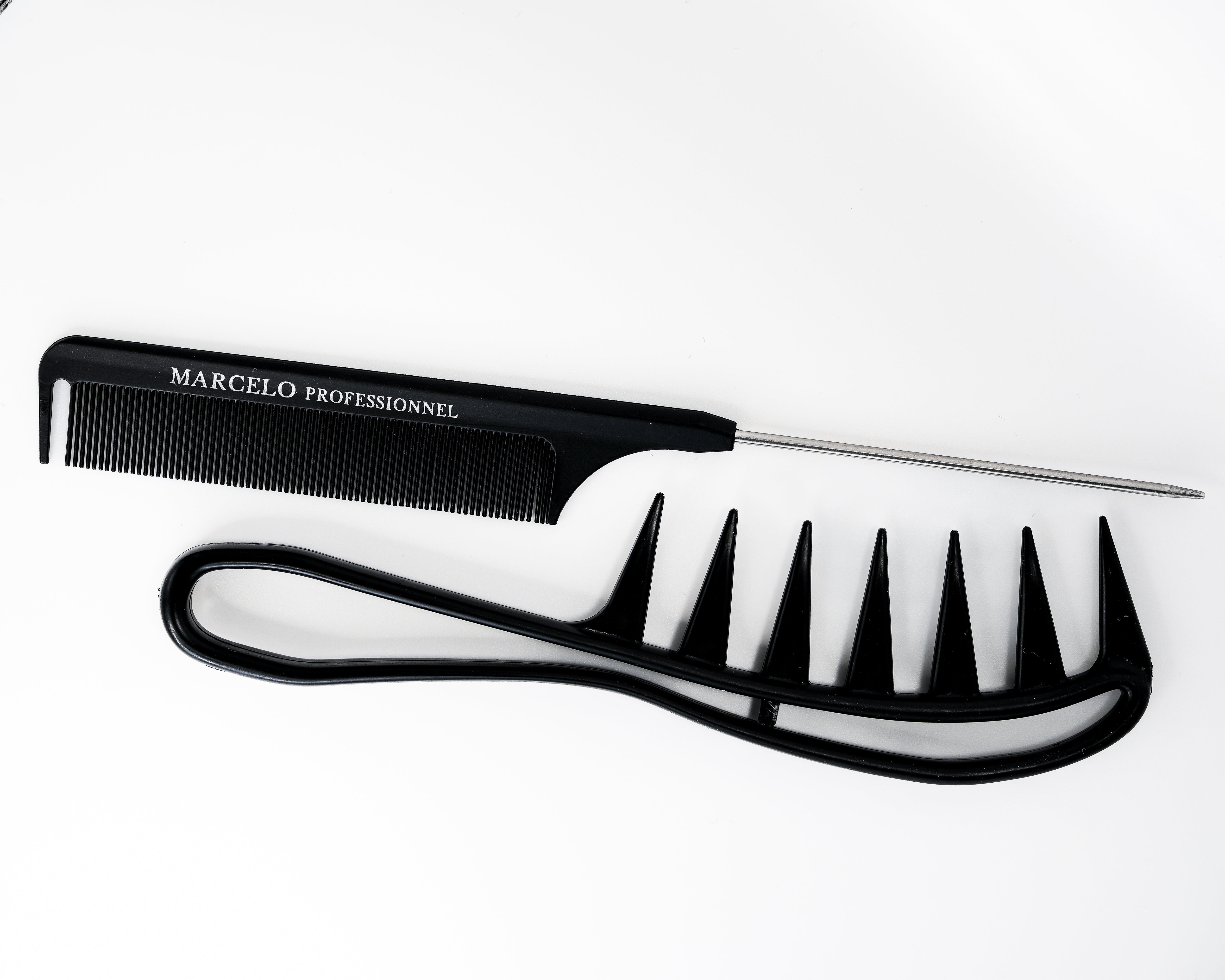 Marcelo  09  Lockenkamm Strähnenkamm, Hai Zahnkamm, Wide Tooth Comb, Comb for Rurly Hair, Afro Kamm, Antistatisch Kamm für für Home Salon Friseurkamm, für Verschiedenen Arten Von Haaren Haarkamm