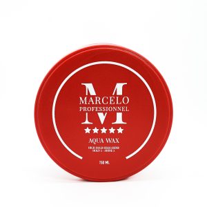 MARCELO Aqua wax Haarwachs Rot 150ml | Kantenkontrolle | Ultra-Halt | Haarwachs für Männer und Frauen | Erdbeerduft | Maximale Kontrolle
