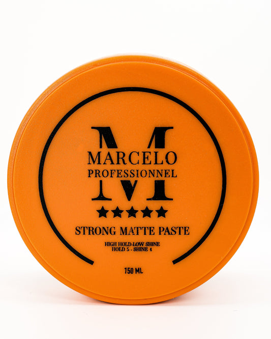 MARCELO  STORNG MATTE PASSTE  150 ML Ultra-Halt | Haarwachs für Männer und Frauen | Orange Duftend | Maximale Kontrolle