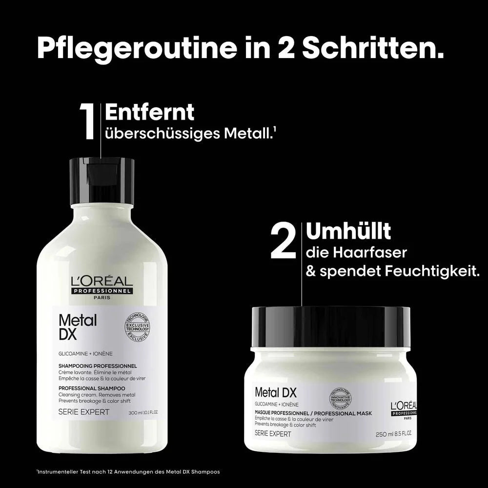 METAL DX DUO GESCHENKSET
300ML + 250ML
L'Oreal Professionnel - Metal DX