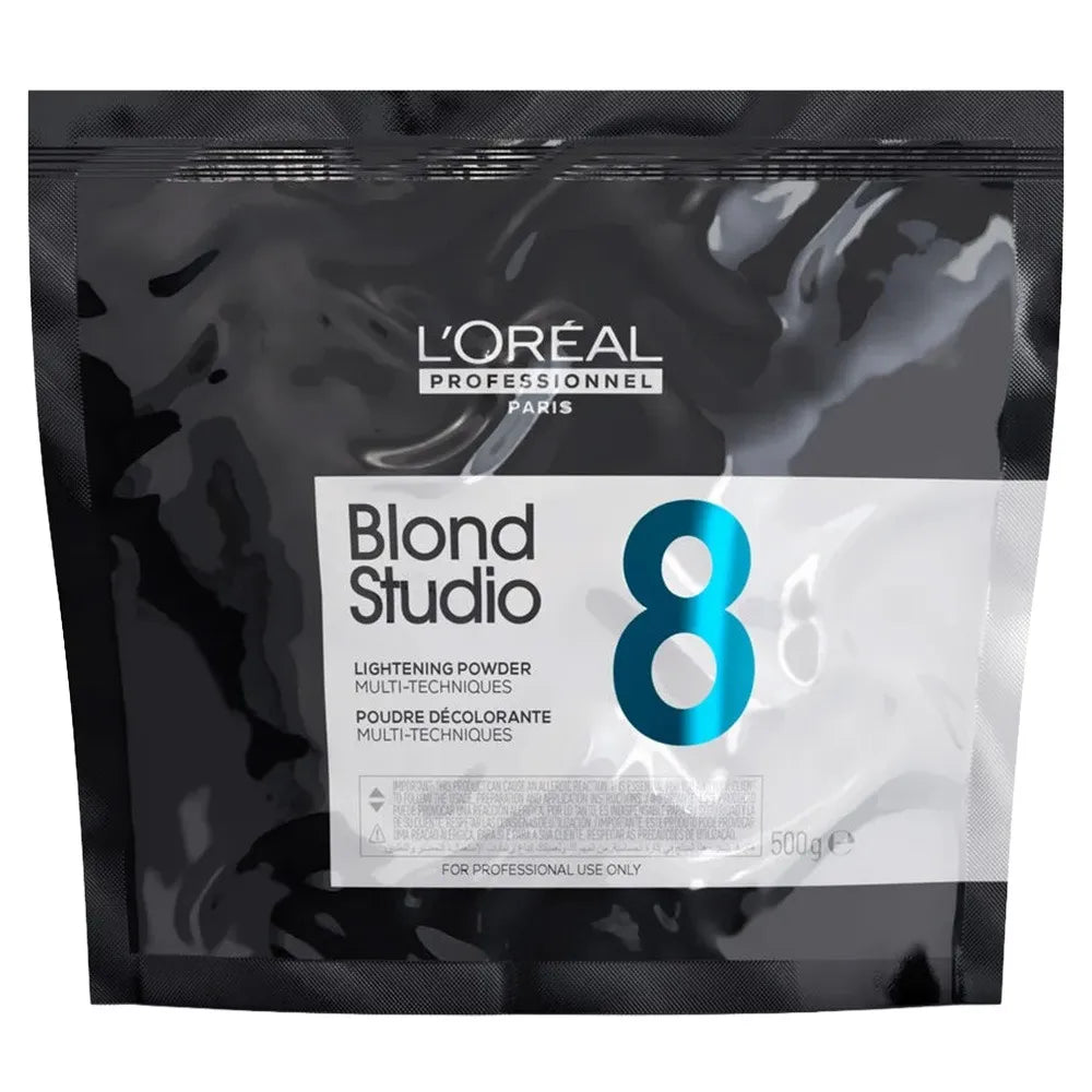 Loreal Blond Studio 8 Lightening Powder Multi-Techniques
mit Pro-Keratin und einer Aufhellung bis zu 8 Tonhöhen, 500 g
