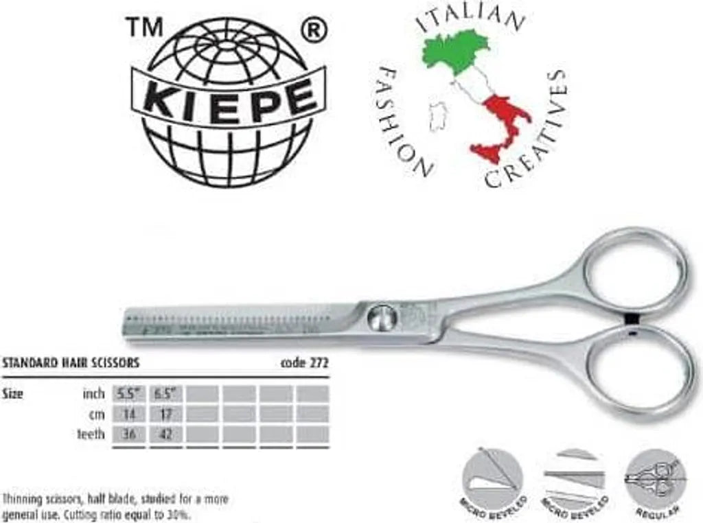Kiepe Effilierschere Schere Friseur Modellierschere Ausdünnschere Haarschneide 272