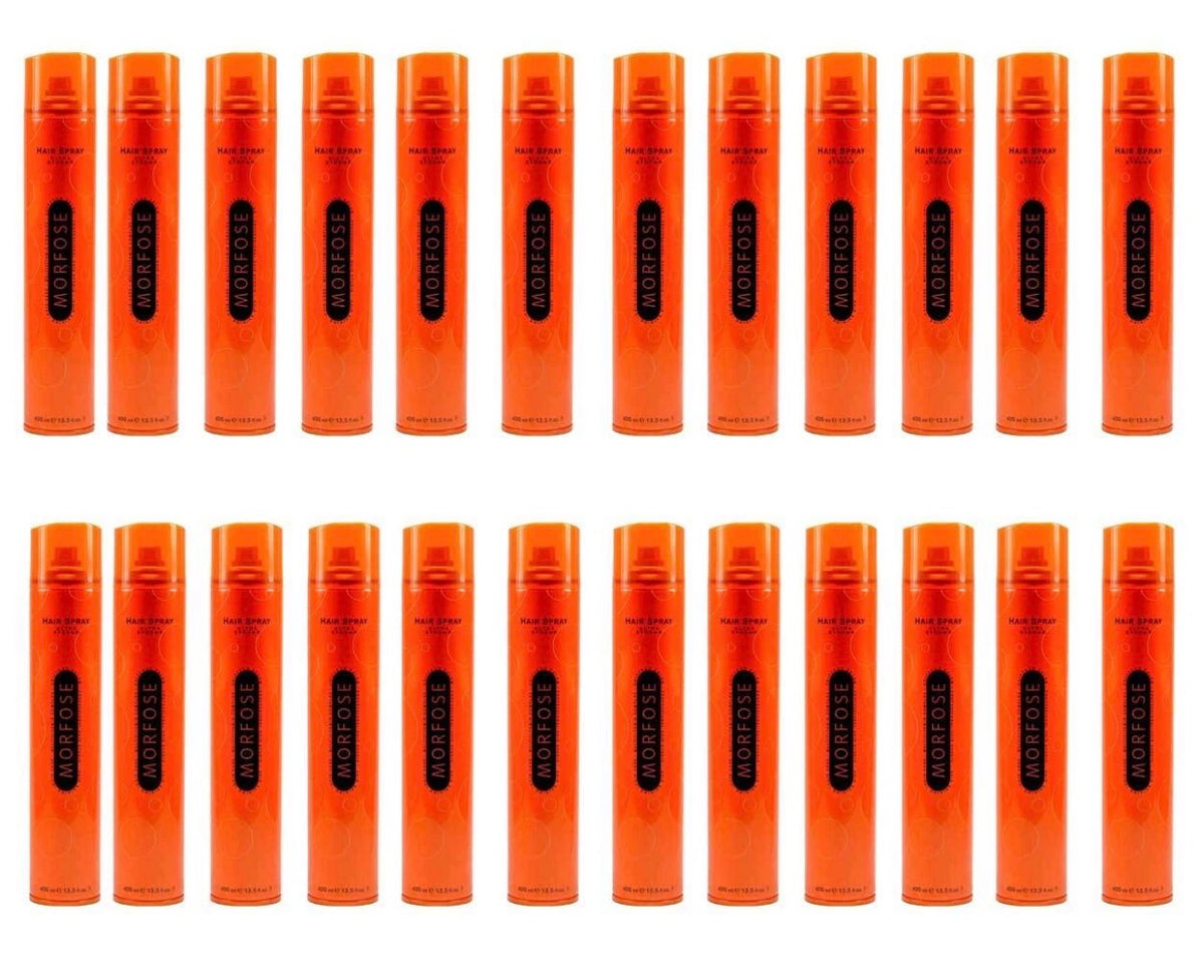 24x Haarspray Ultra Strong – Morfose 400 mlHaarspray mit extra festem Halt (Stufe 5)
