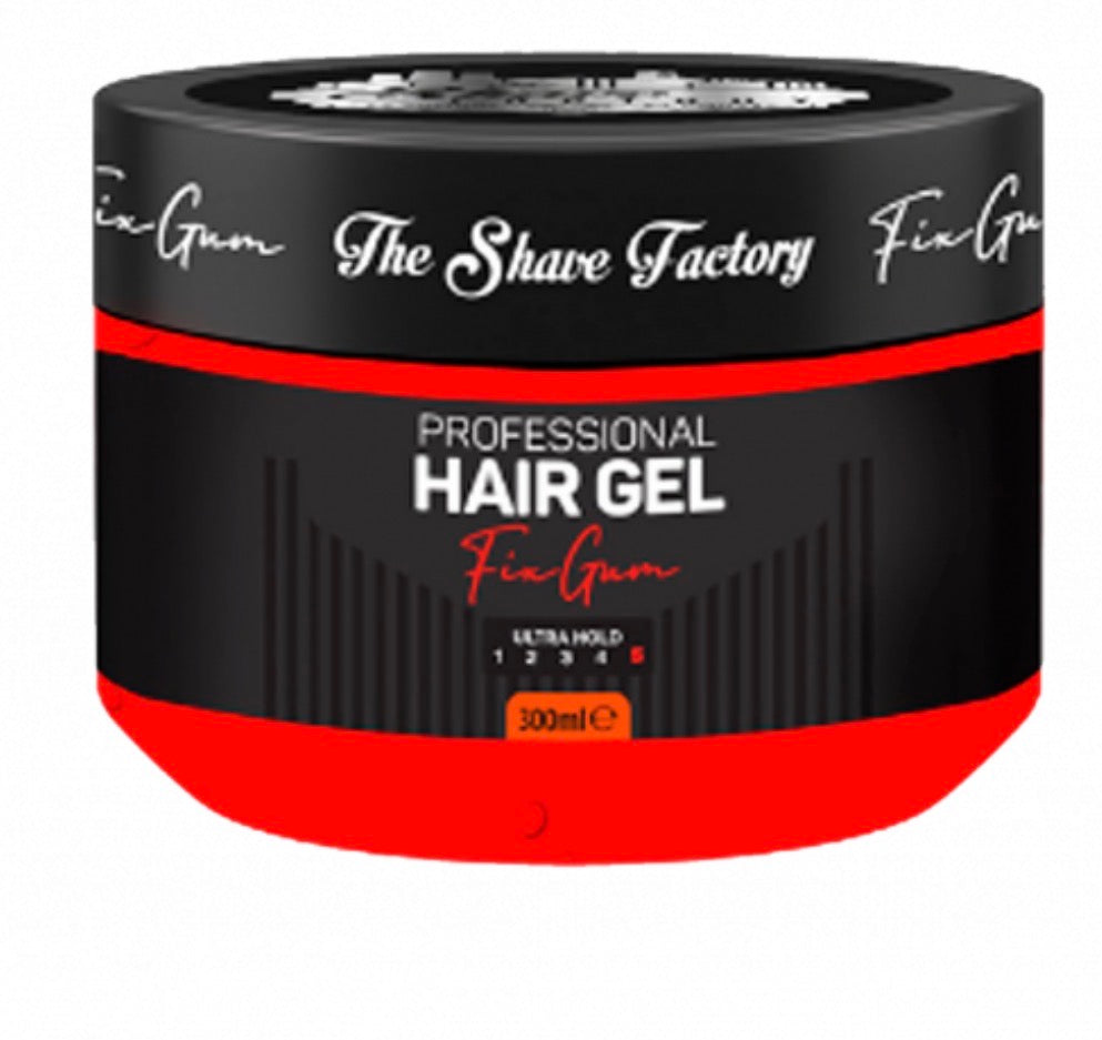 THE SHAVE FACTORY Haarstyling-Gel – Ultra Hold Feine Creme 300ml – Starkes Halt-Gel für Männer – Langanhaltendes Styling, Glanz & Definition – Nicht Klebrig, Professionelle Barbierformel