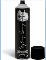 The Shave Factory Haarspray Ultra Strong 5/5 – Glanz-Finish, 400 ml
Professionelles Friseur-Haarspray mit Haltstufe 5/5 für lang anhaltende Fixierung, kontrolliertes Styling und Glanz.
