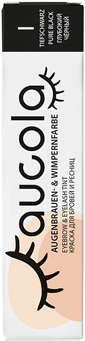 Aucola Augenbrauen- & Wimpernfarbe 1 Tiefschwarz 15 ml