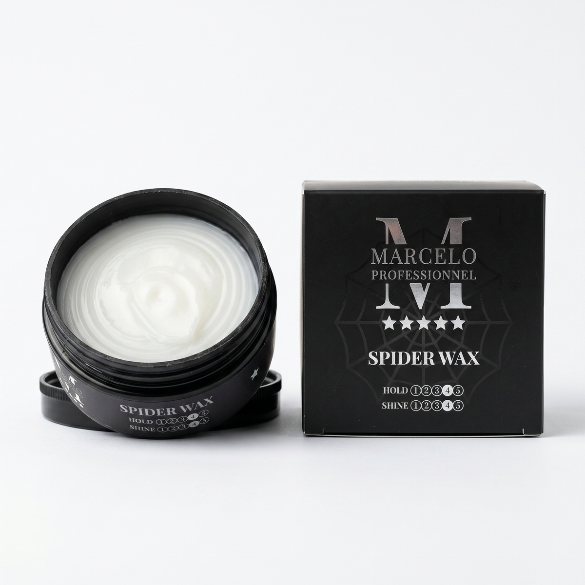 3X MARCELO SPIDER WAX 150ml HOLD 4 Haarwachs für Männer und Frauen | Maximale Kontrolle