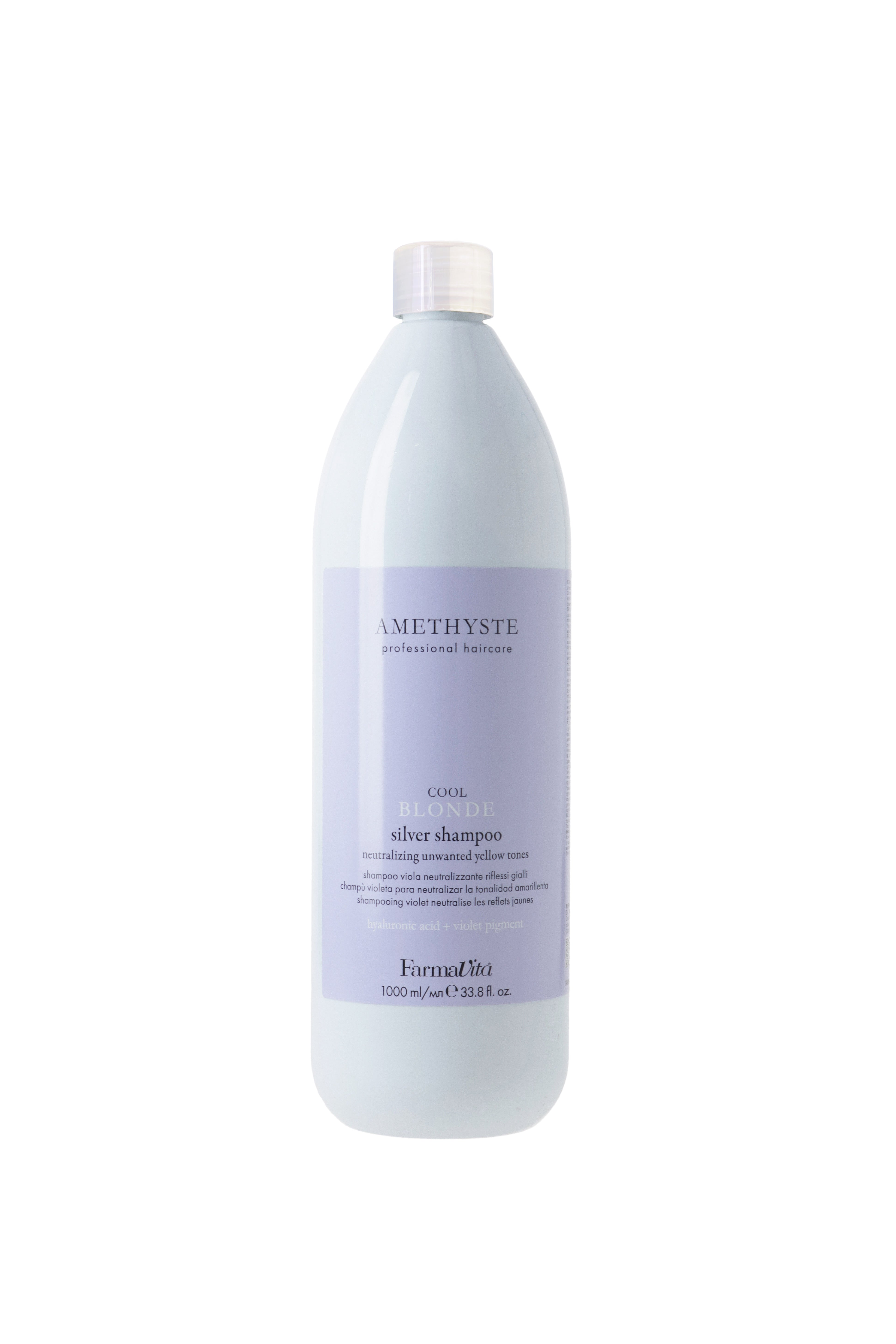 Farmavita Amethyste Cool Blond Shampoo - 1000ml - ohne Pumpspender