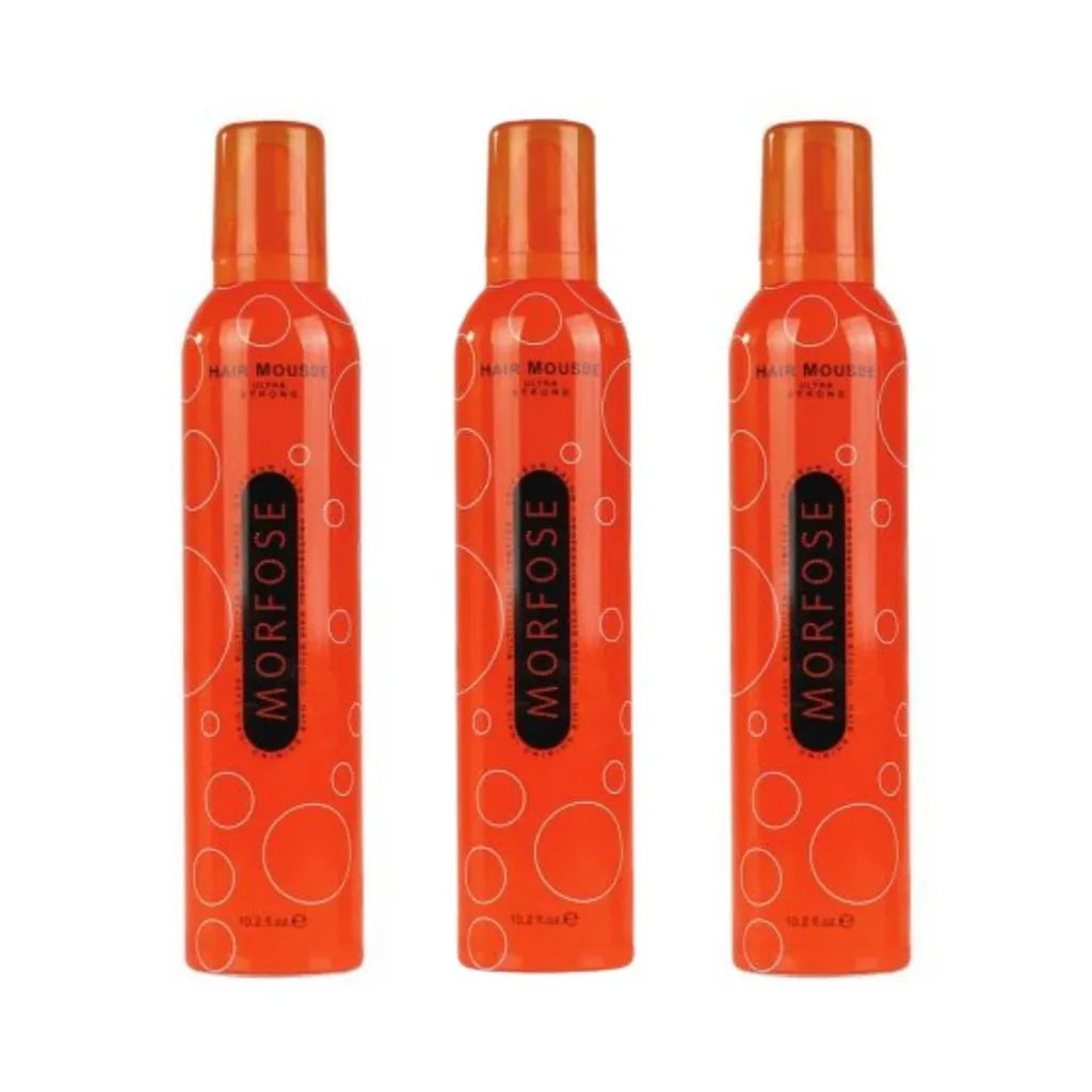 3X Morfose Ultra Strong Haarschaum Profi Schaumfestiger extremen Halt 350ml