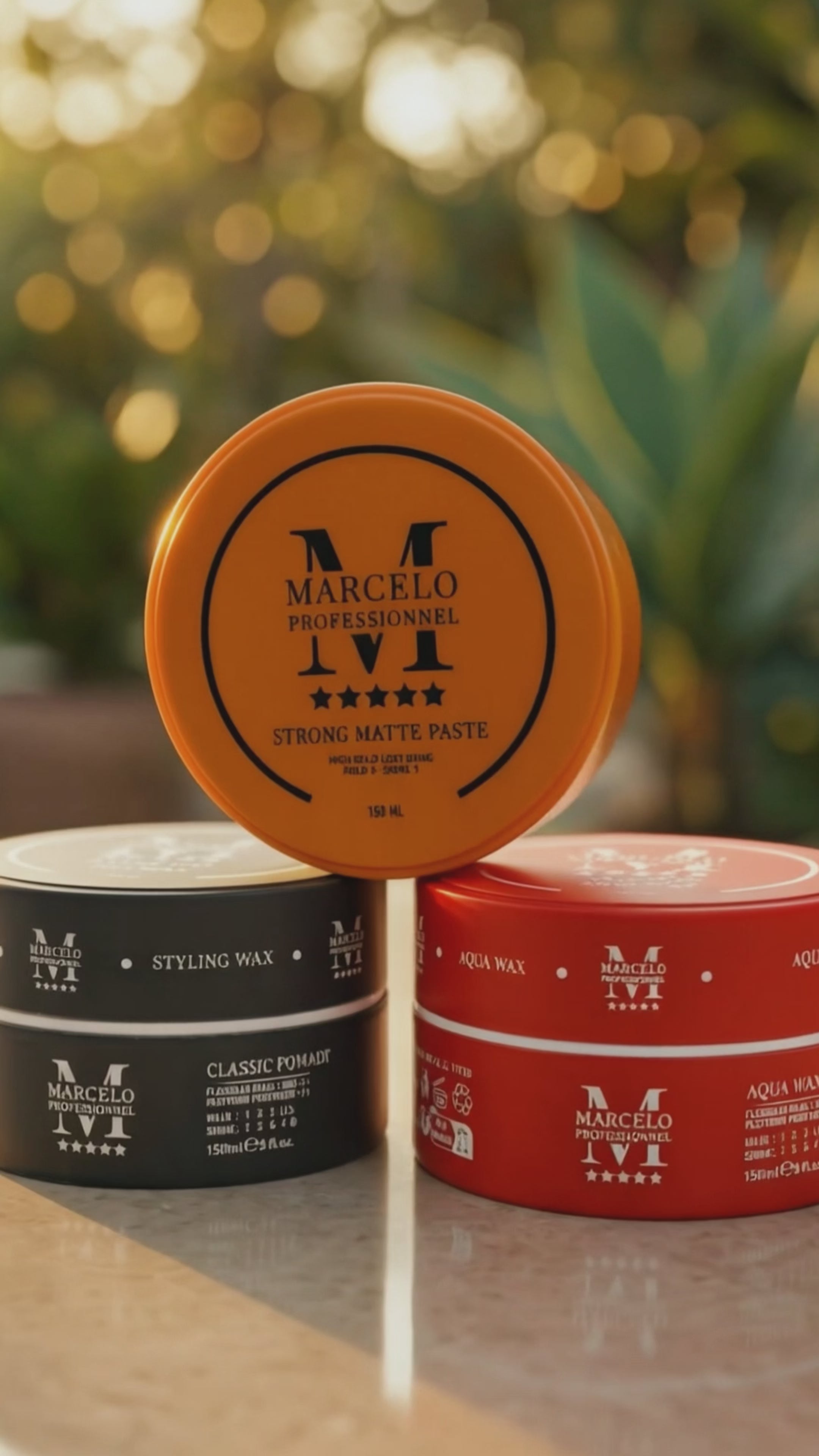 Video laden: MARCELO  STORNG MATTE PASSTE  150 ML Ultra-Halt | Haarwachs für Männer und Frauen | Orange Duftend | Maximale Kontrolle